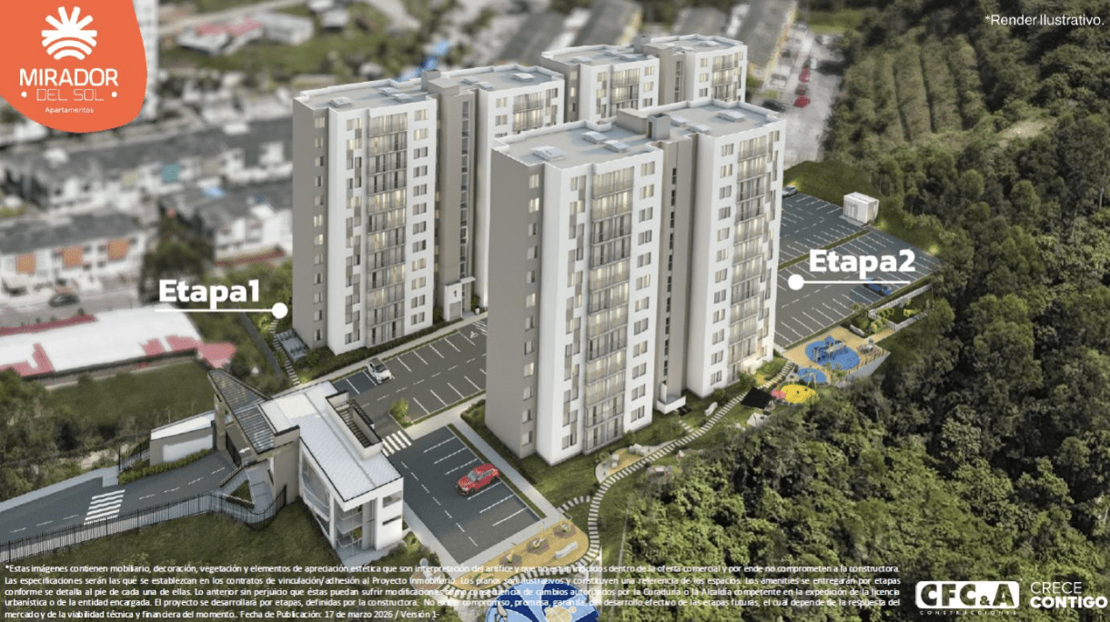 Apartamentos vis Manizales Mirador del Sol