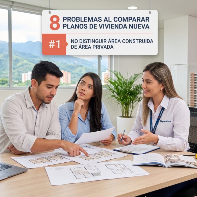 8 problemas al comparar planos en vivienda nueva 2026